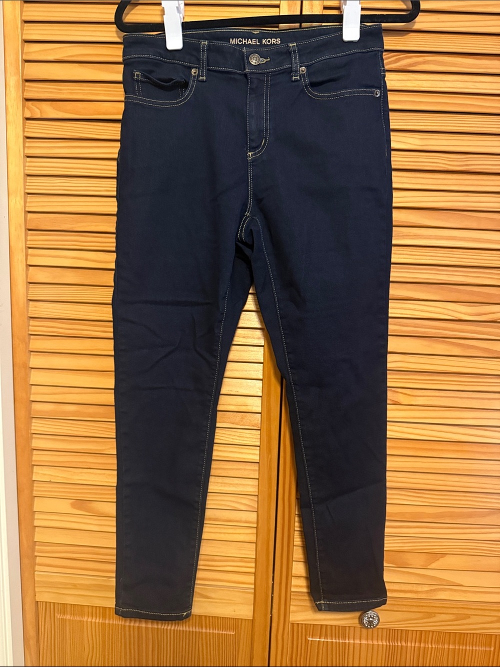 Michael Kors Navy Stretch Skinny Jeans size 8